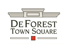 DeForest Town Square logo.