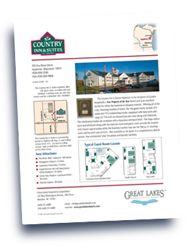 Great Lakes Companies, Inc. Country Inn & Suites - Appleton flyer.