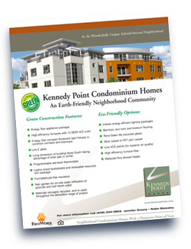 Kennedy Point green construction flyer.