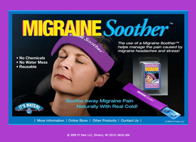 The Migraine Soother landing page.