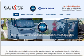 Gem electric vehicles website.